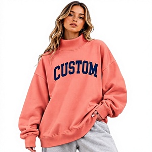 เสื้อสเวตเชิ้ตคอเต่า แขนยาว ทรงหลวม ใส่สบาย ผ้าฟลีซนุ่ม ระบายอากาศได้ดี เป็นมิตรต่อสิ่งแวดล้อม ไม่บุซับใน อุ่นสบาย เหมาะสำหรับใส่ลำลองในฤดูหนาว สไตล์สตรีทแวร์ - Product Image 1
