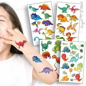 Großhandel temporäre tattoo nette aufkleber-Dinosaurier Design wasserdichte temporäre Tattoo Aufkleber für Kinder