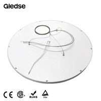 Fourniture d'usine 40-100W plafond LED panneau rond mince suspendu panneau lumineux ultra-mince monté en surface pour bureau hôtel centre commercial