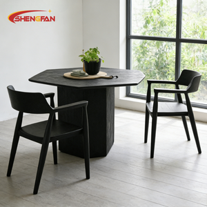 Silla de Comedor de Madera Maciza Tapizada en <span class=keywords><strong>Cuero</strong></span> de Lujo, Estilo Nórdico, para Hogar, Restaurante, Cafetería, Muebles Comerciales, Juego de Mesa - Product Image 1