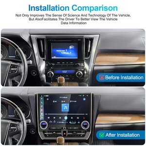 15.7" Android Screen for Toyota Alphard Vellfire 2015 2019 Multimedia Car Radio Stereo <b>Auto</b> Carplay Navigation Headunit Monitor - Product Image 4