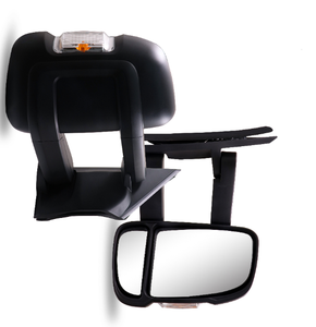 กระจกมองข้างซ้ายสีดำ รุ่นยาว สำหรับรถ <span class=keywords><strong>OPEL</strong></span> Movano ปี 2021-2024 พร้อมระบบไฟฟ้า ระบบทำความร้อน ไฟเลี้ยว กระจกนูน และเซ็นเซอร์วัดอุณหภูมิ - Product Image 2