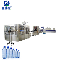Machine de remplissage d'eau en bouteille PET 3-en-1 complète de 1,5 litre / Ligne de production d'eau en bouteille plastique