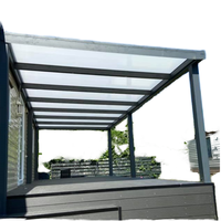 Maßgefertigte 3x3 3x4 4x4 6x4m Bioklimatische Aluminium-Pergola mit Motorisiertem Lamellendach für Garten, Terrasse und Balkon im Modernen Luxus-Design