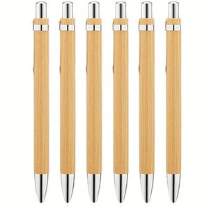 Stylo bille publicitaire en bambou et bois écologique X418 en gros avec logo personnalisé – Cadeau d'affaires, stylo publicitaire de luxe - Product Image 1