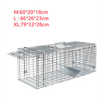 Lapins vivants, chat, écureuil, raton laveur, taupe, Gopher, marmottes, opossoms attrapent et libèrent la Cage piège à animaux en métal humain