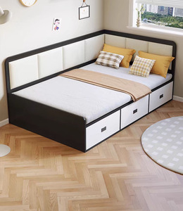 Foshan a buon mercato singola dimensione semplice <span class=keywords><strong>camera</strong></span> <span class=keywords><strong>da</strong></span> <span class=keywords><strong>letto</strong></span> moderna set mobili parete legno Hotel <span class=keywords><strong>letto</strong></span> di stoccaggio - Product Image 6