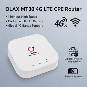 เราเตอร์พกพา 4G WiFi รุ่น OLAX MT30 รองรับซิมการ์ดแบบปลดล็อค ความเร็ว 150Mbps LTE Cat4 พ็อกเก็ตฮอตสปอต แบตเตอรี่ 4000mAh สำหรับการเดินทางและใช้งานที่บ้าน เชื่อมต่อความเร็วสูง - Product Image 3