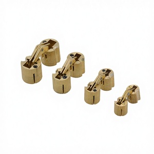 Charnière cylindrique invisible en laiton réglable pour armoire de chambre moderne, charnière à broche pour boîte cadeau - Product Image 2