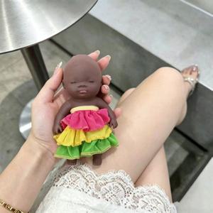 Muñeca Natasha de 14 cm, Figura de Acción, Juguete Antiestrés, Pequeño, Negro, Alivia la Ansiedad, Regalo para Niños - Product Image 3