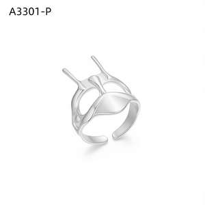 Anillo de moda Amy Amy A3301 de acero inoxidable con diseño geométrico moderno para mujer, joyería de regalo para uso diario - Product Image 3