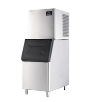 Máquina de cubo de gelo automática pequena, 160kg/24h, uso comercial, para bar/café/restaurante
