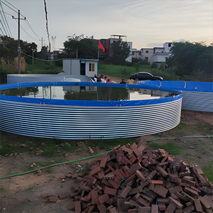 Hot <b>Saling</b> YUNMA Brand PVC Hot Galvanized Steel <b>Fish</b> Farming <b>Tank</b> for Indoor/Outdoor Use <b>Large</b> Capacity 5m-1000m Equipment - Product Image 6