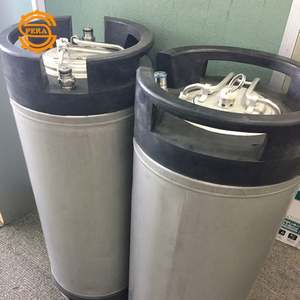 <span class=keywords><strong>Fût</strong></span> à bière d'<span class=keywords><strong>occasion</strong></span> Pera neuf de 5 gallons avec verrouillage à broche/verrouillage à bille avec poignée en caoutchouc - Product Image 3