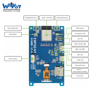 Waiken pour IDF Carte de développement ESP32-<span class=keywords><strong>S3</strong></span> N16X8 de 3,5 pouces (WK-35HV028-WCT) Module d'affichage intelligent TFT WIFI LVGL 320x480 - Product Image 3