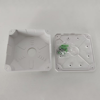 Support de surveillance en plastique de 13cm Hémisphère à fil caché pouvant être installé avec un hémisphère de plafond mural intégré à l'alimentation