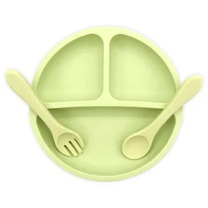 First Stage Feeding Spoon Soft-Tip Easy on Gums Silicone Baby Spoon Bendable Design Encourages Feeding spoon and fork set