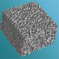 Feuille de mousse d'aluminium à cellules ouvertes de haute pureté à prix abordable pour l'insonorisation industrielle avec service de découpe