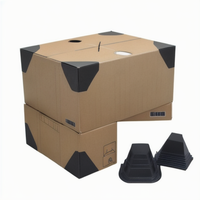 35/50/60/80/87mm noir plastique coin protecteur papier Carton emballage Anti-collision matériel livraison Express bord protecteur