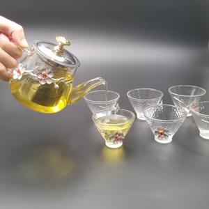 Hot Selling <strong>Glass</strong> <strong>Teapot</strong> With Stainless Steel Infuser Black Tea/Flower Tea <strong>Teapot</strong> for Drinking Set - Product Image 6