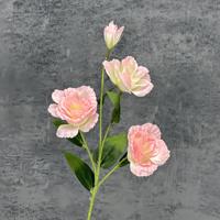Vente en gros de fleurs artificielles violettes 4 têtes gentiane des Prairies Lisianthus Arrangement en arc de mariage longue tige soie de style occidental
