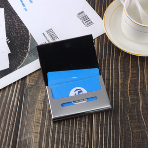 HF YZ-040 Hộp Đựng Thẻ Kinh Doanh Chống Trộm Sáng Tạo Đựng Thẻ Kinh Doanh Thẻ Thành Viên Chứng Minh Thư Thời Trang Hợp Kim Nhôm Nút - Product Image 4