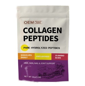Péptidos <span class=keywords><strong>de</strong></span> Colágeno en Polvo Hidrolizados <span class=keywords><strong>de</strong></span> Animales Alimentados con Pasto Tipo I <span class=keywords><strong>y</strong></span> III para el Cabello, Piel, Uñas <span class=keywords><strong>y</strong></span> Articulaciones, Sin Gluten, Vida Útil <span class=keywords><strong>de</strong></span> 24 Meses, para Mujeres <span class=keywords><strong>y</strong></span> Hombres - Product Image 1