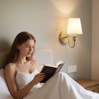 Lampe murale sans fil à intensité variable avec télécommande pour chambre, ferme, galerie – Luminaire mural intérieur