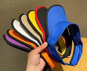 Sun <span class=keywords><strong>Visor</strong></span> <span class=keywords><strong>hat</strong></span> đồng bằng mùa hè tùy chỉnh Sun <span class=keywords><strong>Visor</strong></span> Mũ phụ nữ lớn vành UV bảo vệ rỗng Top Mũ mũ - Product Image 4