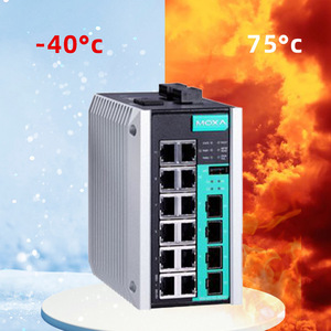 Commutateur industriel géré Moxa EDS-G516E-4GSFP-T, 12 ports, 100 Mbps, prise en charge des VLAN de cœur - Product Image 2
