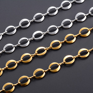 Collier en acier inoxydable chic de 8,2 mm, grand maillon rond, chaîne pour homme et femme, style hip-hop, rock, punk, choker, bijoux en métal - Product Image 2