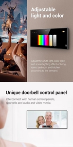 2025 tuya 12 "Màn hình cảm ứng âm nhạc phát lại & thông minh Bảng điều khiển nhà với buil-in Gateway. - Product Image 4