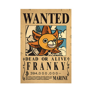 Vente en gros d'affiches murales numériques imprimées de 42*29 cm, <span class=keywords><strong>One</strong></span> <span class=keywords><strong>Piece</strong></span>, Gear 5 <span class=keywords><strong>Luffy</strong></span> Mafia <span class=keywords><strong>Wanted</strong></span> Figure, produit neuf et unique - Product Image 6