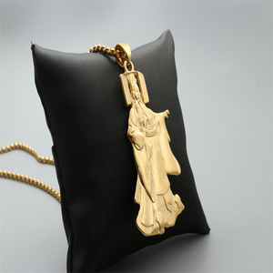 Yunnique – collier avec pendentif Portrait de l'empereur, en argent tibétain, unisexe, bijoux cadeaux à la mode - Product Image 3