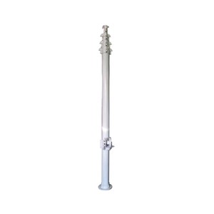 Torre Telescopica Manuale in Alluminio Bianco da 8m, 10m, 12m, 15m, 18m per Telecomunicazioni, con Carico Utile 5-80kg, 6-8 Sezioni, Albero a Manovella - Product Image 3
