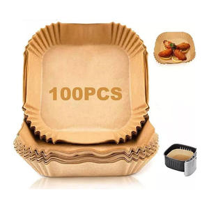 Top Seller 150 Pcs 8 Inch <b>Disposable</b> Non-stick Parchment Baking Filter Silicone <b>Air</b> <b>Fryer</b> <b>Disposable</b> Paper <b>Liner</b> for <b>Air</b> <b>Fryer</b> - Product Image 1