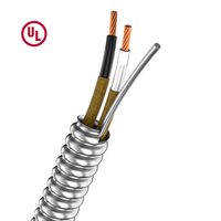Venta al por mayor 14/2 14/3 12/3 12/2 600V Cable de construcción canadiense Ac90 Cul listado Acero sólido blindado Bx Cable Ac90 12/2 Cable para CA
