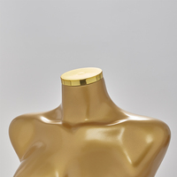 Mannequins Femmes Taille Plus Demi-Corps Sans Tête en Plastique Haut de Gamme Or Argent