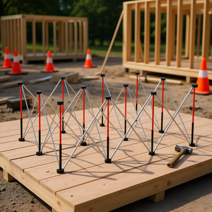 Plataforma de Trabajo Plegable Portátil de 6.12 x 4.14 pies, de Aleación de Aluminio, Capacidad de 4500 lb, para Uso en Taller - Product Image 2