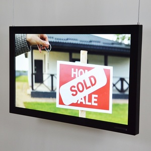 Pantalla LCD Colgante para Tiendas, Soporte para Agencias, Exhibición <span class=keywords><strong>Inmobiliaria</strong></span>, Máquina de Publicidad para Escaparates, Funcionamiento Paralelo Multidispositivo - Product Image 4