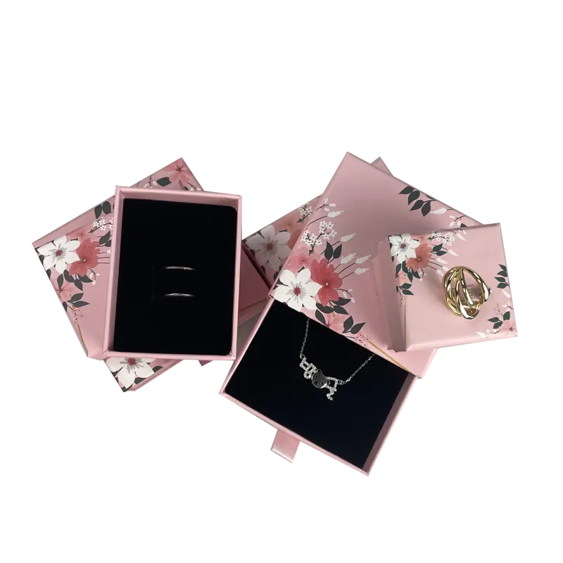 Box und Tasche mit Einsatz Set Schmucks cha tulle Plus Schmuck tasche Papiers chu blade Armband Halskette Ohrring Box Mikro faser beutel