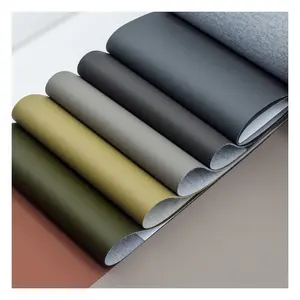 Textiles Leather Products Recycled PVC Synthetic Nappa Leather Upholstery Fabric For Home Deco