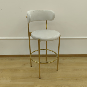 Đồ Nội Thất Trực Tuyến Mua Sắm Bọc Ghế Cao Ghế Cho Quán Cà Phê Phân Nhà Bếp Phân Đồ Nội Thất Mới 2025 Vàng Chân Thanh Ghế - Product Image 4