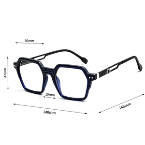 Lunettes photochromiques anti-lumière bleue, lunettes d'ordinateur géométriques hexagonales, lunettes rétro adaptatives à la lumière, verres anti-reflets simples, UV400 - Product Image 4