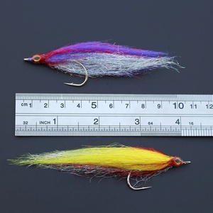 Pesca con mosca moscas señuelo 1/0 anzuelo de alto carbono sangrado herido UV Minnow salmón <span class=keywords><strong>trucha</strong></span> lubina <span class=keywords><strong>Steelhead</strong></span> Minnow - Product Image 2