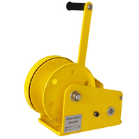 Treuil manuel compact et compact avec câble en acier de 7 mètres et longueur de câble réglable pour les travaux de remorquage sur le terrain