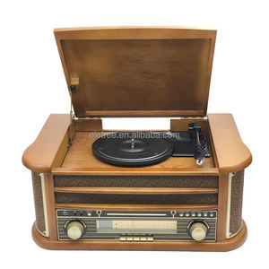 Retro Portable Toca-Discos De <span class=keywords><strong>Vinil</strong></span> Bt Usb Vitrola Player Para Varios Discos De Vinilo Discos Y Lps - Product Image 1