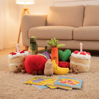 Porte-clés en peluche style Jellycat de haute qualité, ours Barcelone, poupée croissant, breloque de sac, cadeau d'anniversaire pour enfants, jouet souple, vente en gros