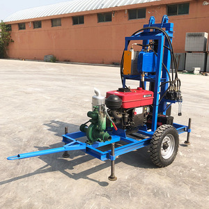 Portable 100m Electric Motor <strong>Mini</strong> Diesel Engine Small Hydraulic Water Well <strong>Drilling</strong> Rig for Water Well Mining - Product Image 4