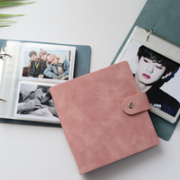 Vente en gros usine – Album photo personnalisé en cuir PU grande capacité, design simple, style à insertion, pour photos de 3/4/5/6 pouces – LEADER